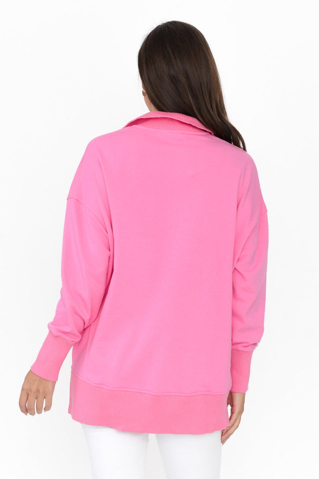 Sadie Pink Cotton Blend Sweater image 5