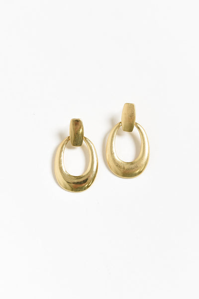 Sala Gold Disk Pendant Earrings