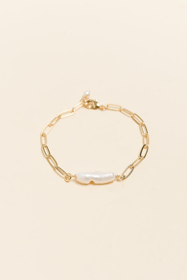 Sallie Gold Pearl Bracelet image 3