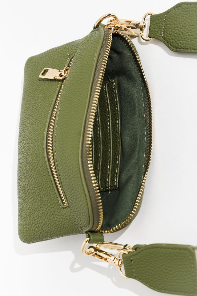Sally Khaki Mini Crossbody Bag