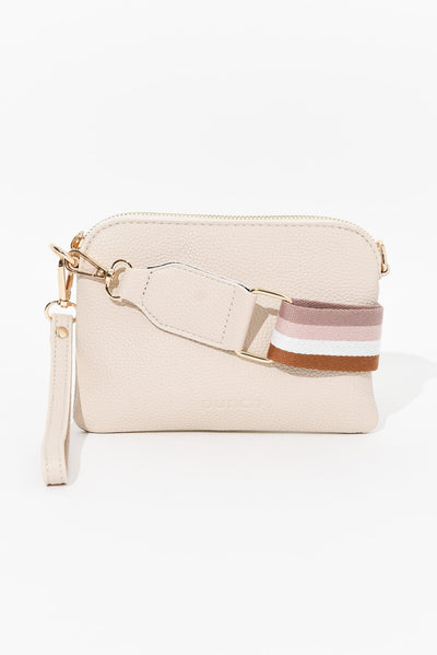 Sally Nude Mini Crossbody Bag