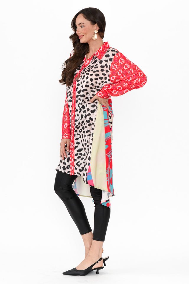 Samantha Pink Leopard Tunic