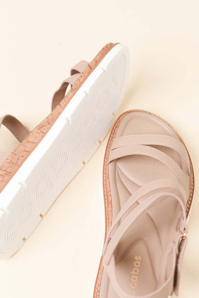 Santiago Beige Strappy Sandal image 2