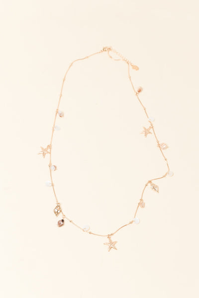 Scala Gold Shell Charm Necklace