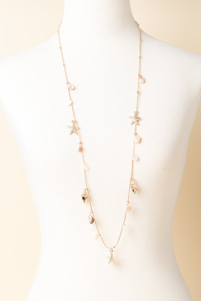 Scala Gold Shell Charm Necklace