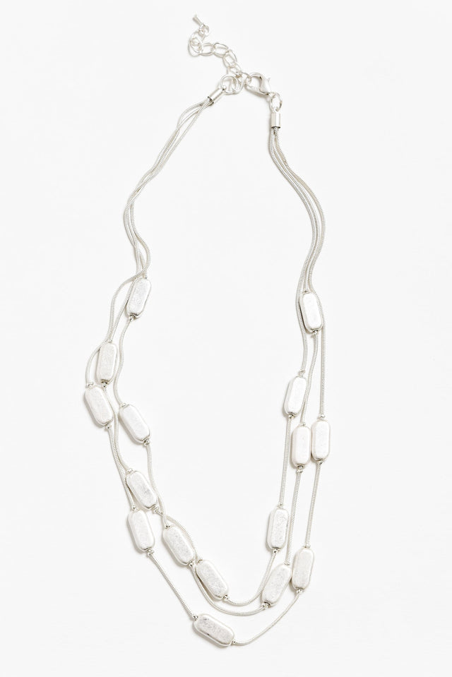 Shan Silver Beaded Necklace image 1