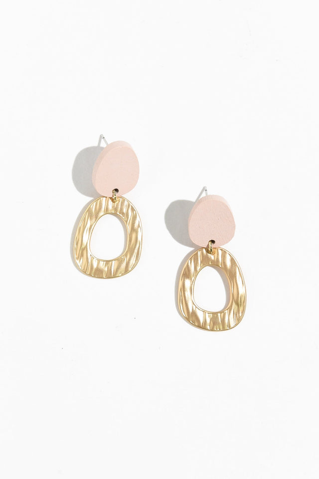 Silva Blush Circle Drop Earrings image 1