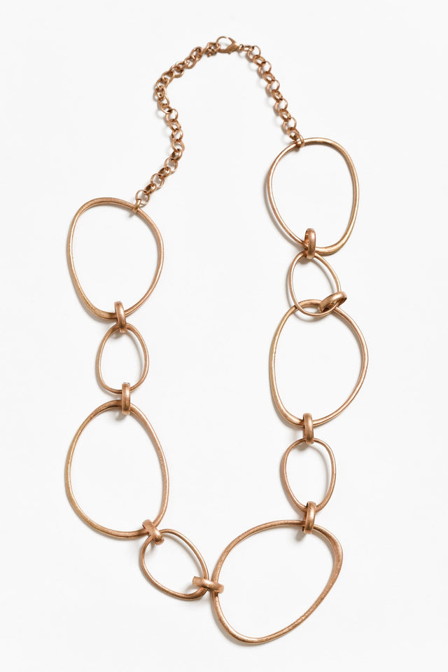 Simone Gold Circular Necklace