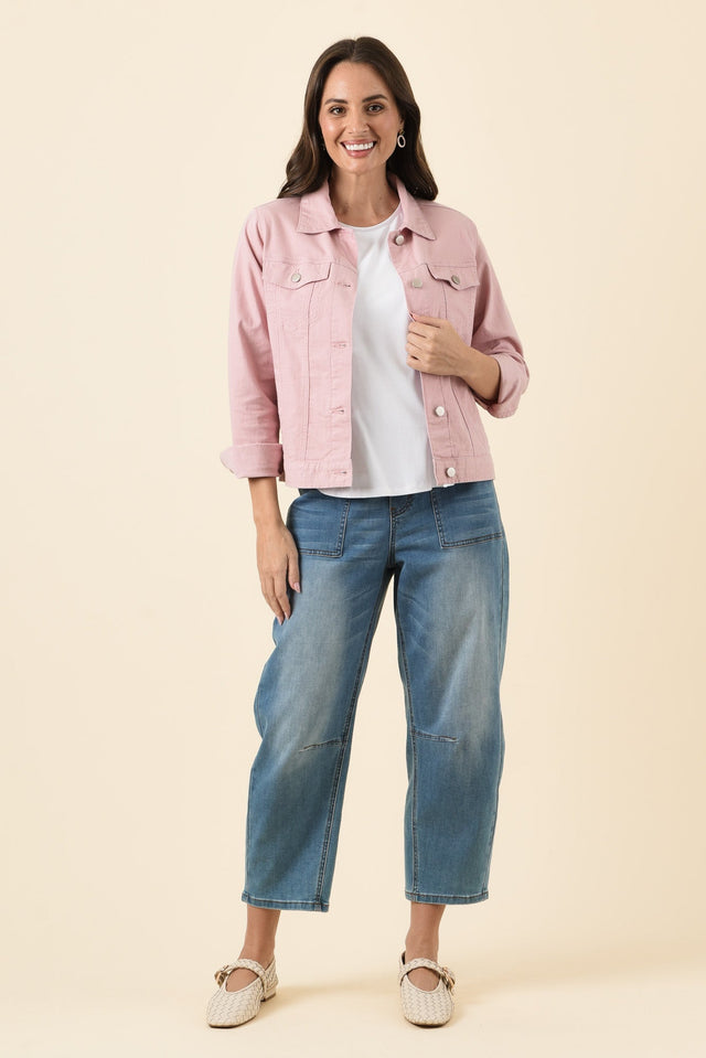 Siobhan Blush Stretch Jacket,Brunette model,alt text|model:MJ image 7