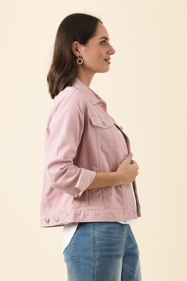 Siobhan Blush Stretch Jacket,Brunette model,alt text|model:MJ image 4