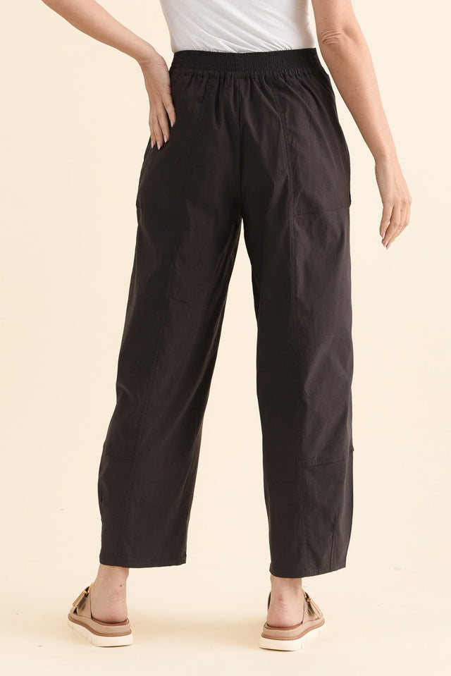 SmartFlex Chocolate Barrel Pants,Back,Brunette model,alt text|model:MJ image 4