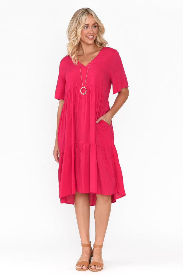 Sonnet Pink Tiered Dress image 6