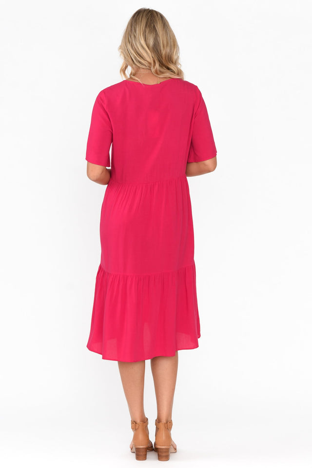 Sonnet Pink Tiered Dress