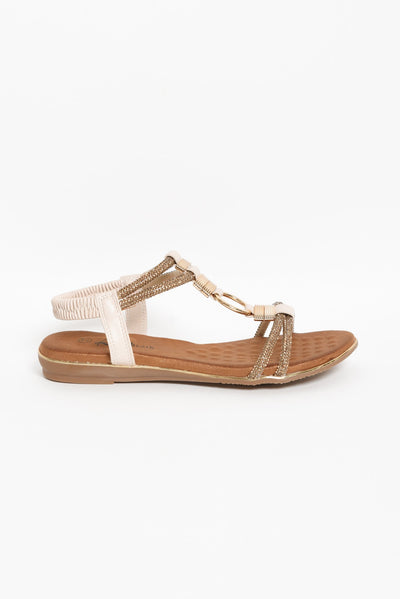 Sony Blush Diamante Sandal