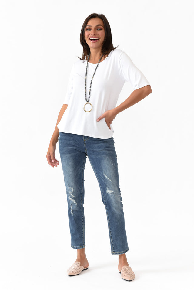 Sophie White Bamboo Top