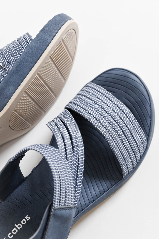 Spiros Blue Crossover Sandal