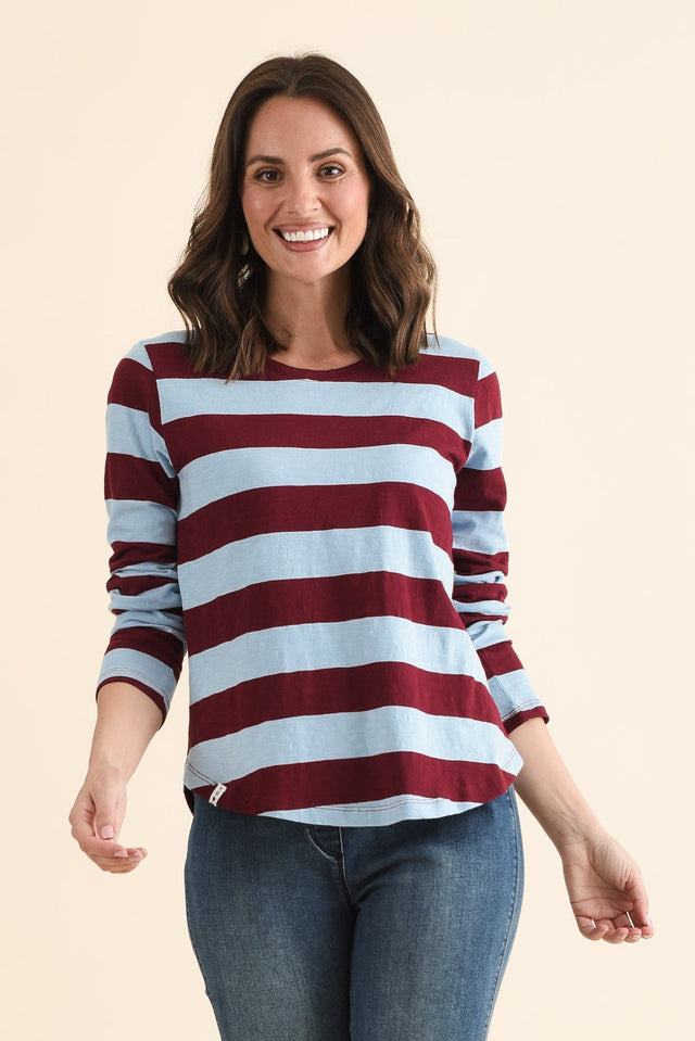 Spritz Light Blue Stripe Long Sleeve Tee