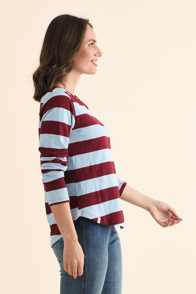 Spritz Light Blue Stripe Long Sleeve Tee image 5