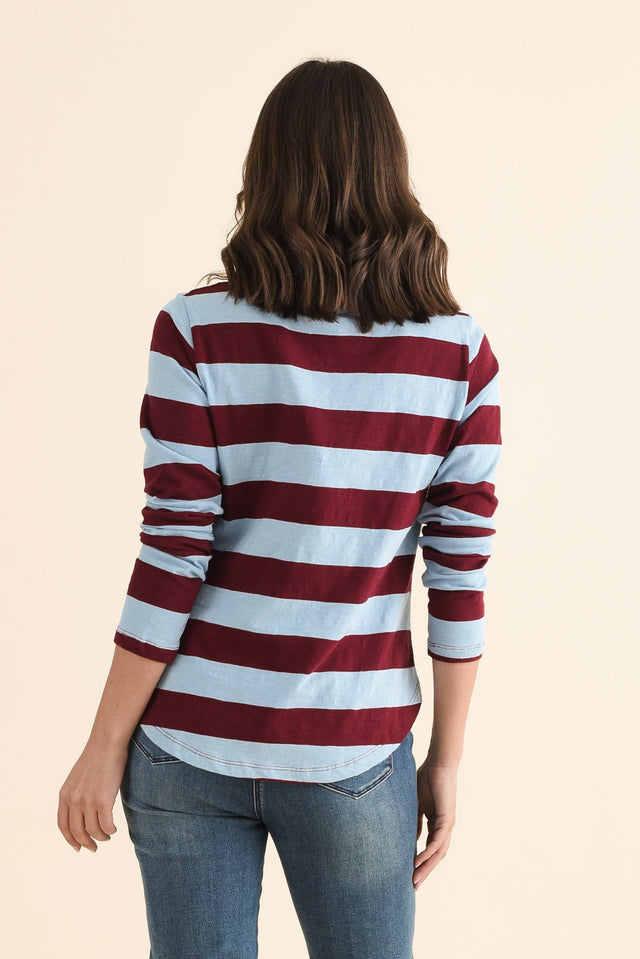 Spritz Light Blue Stripe Long Sleeve Tee image 4
