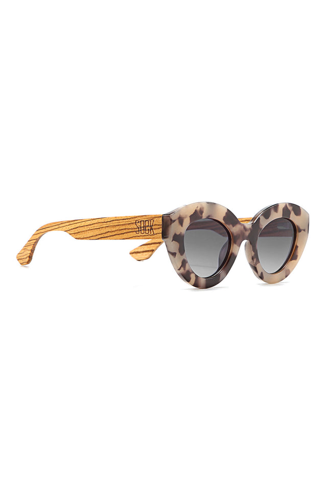 Stevie Tortoiseshell Wooden Sunglasses