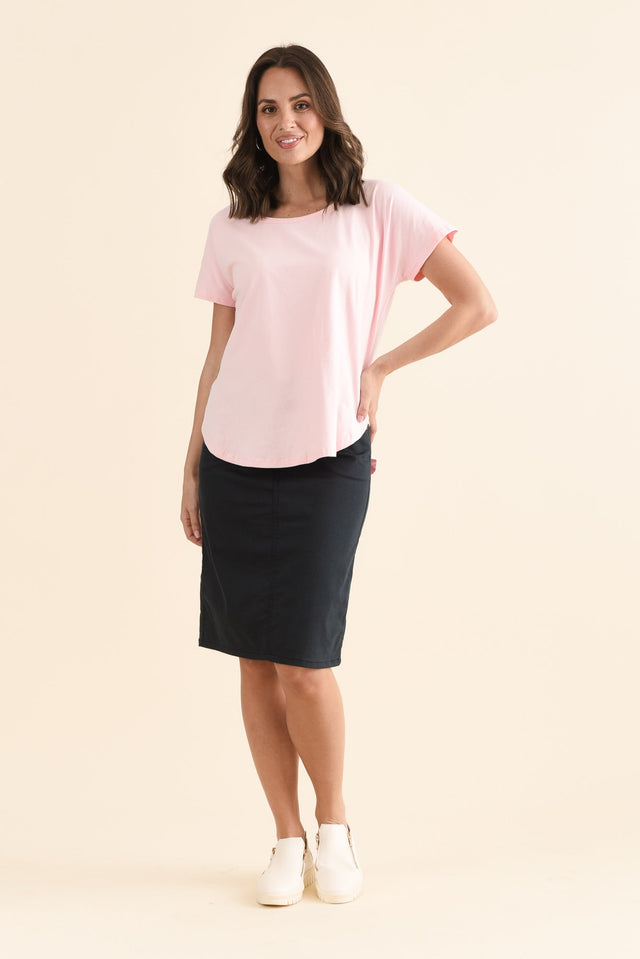 Stevie Pink Cotton Tee image 6