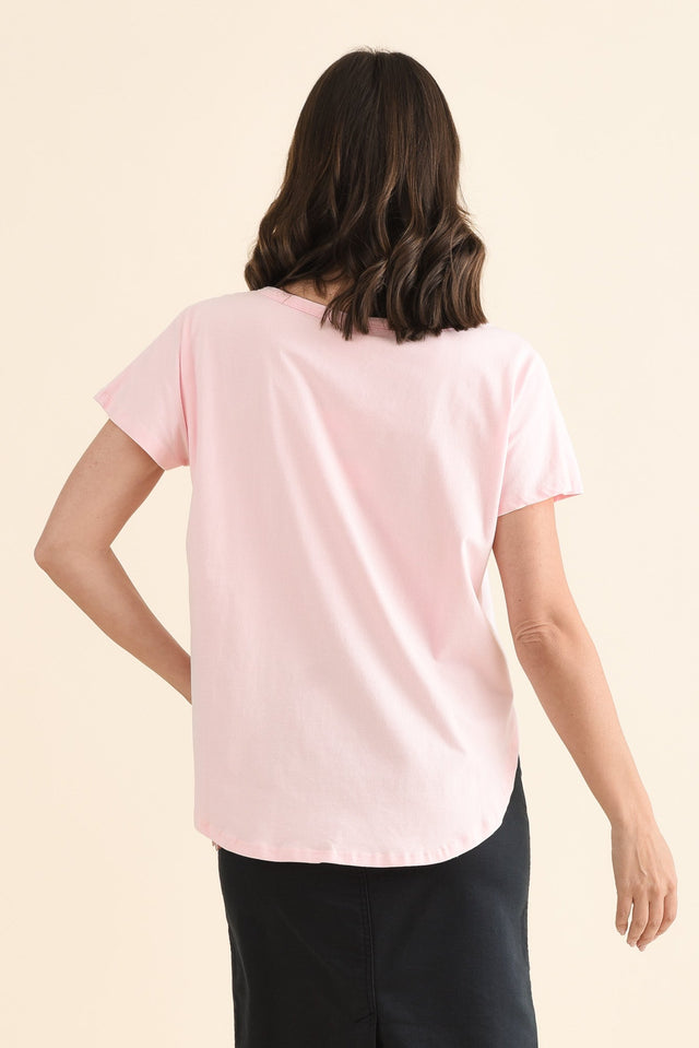 Stevie Pink Cotton Tee image 4