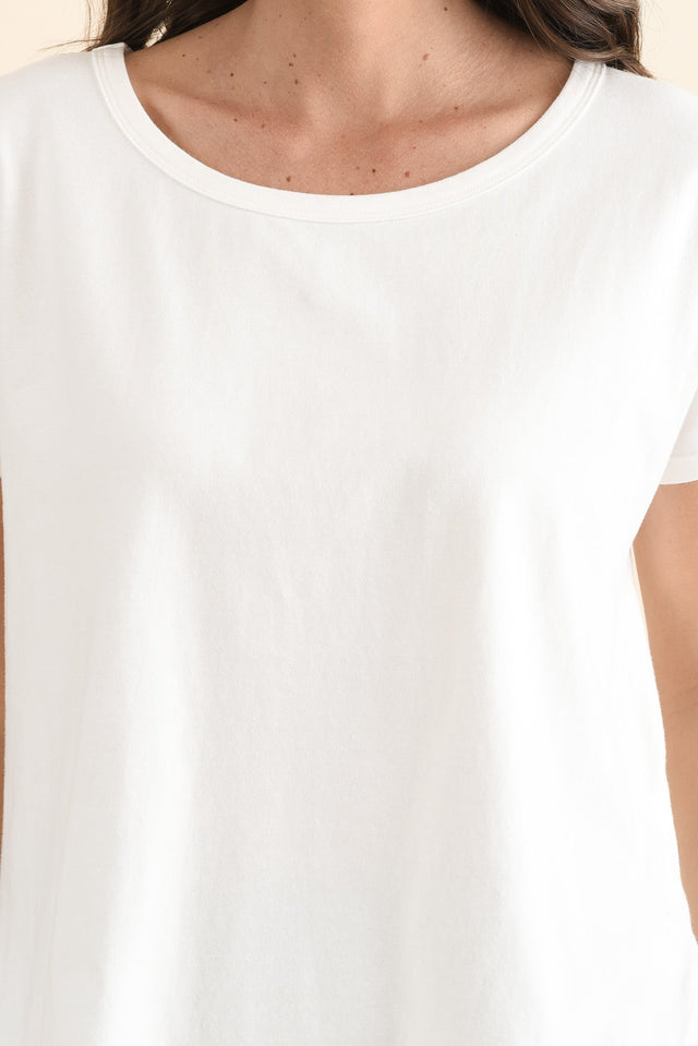 Stevie White Cotton Tee image 5