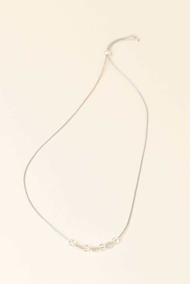 Sunita Silver Beaded Necklace