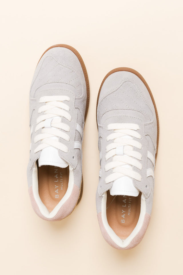 Sunny Grey Contrast Suede Sneaker image 4