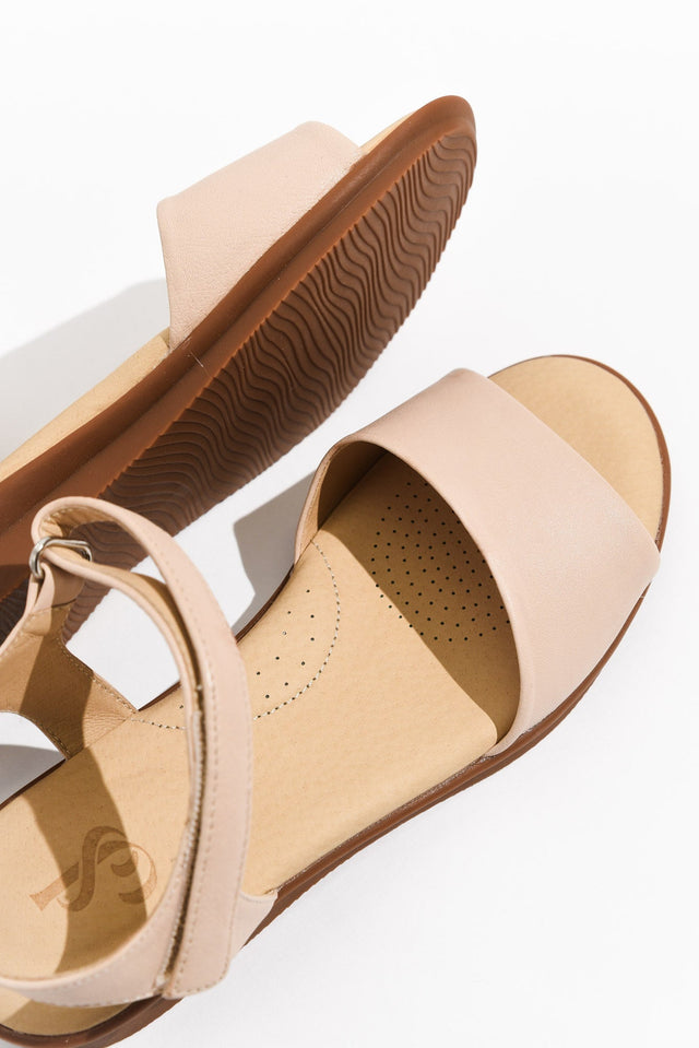 Swan Cream Leather Velcro Sandal image 6