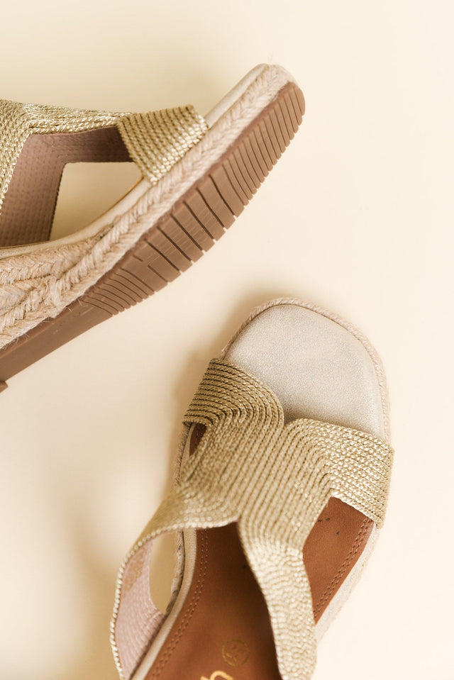 Talent Gold Espadrille Wedge image 4