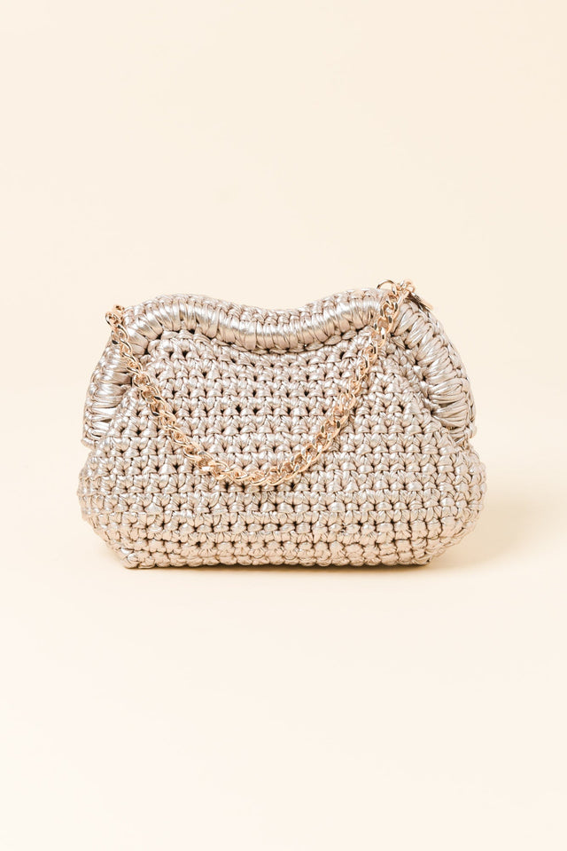 Taylor Gold Woven Clutch image 2