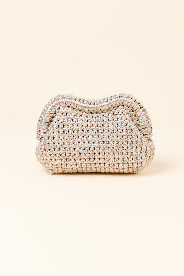Taylor Gold Woven Clutch image 1