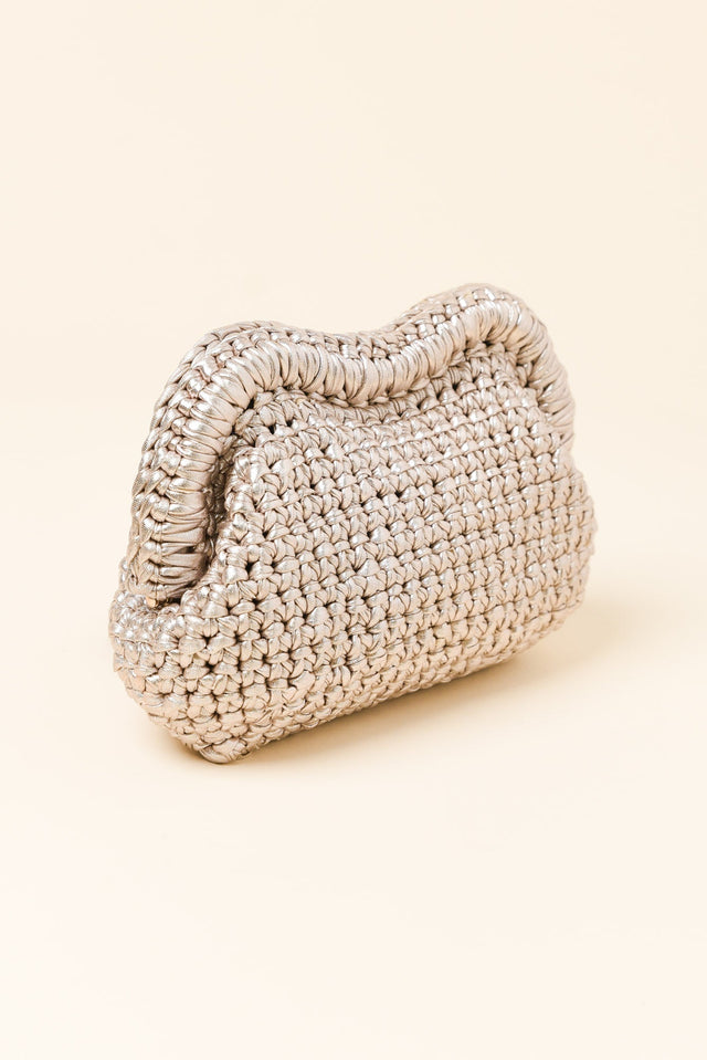 Taylor Gold Woven Clutch image 3
