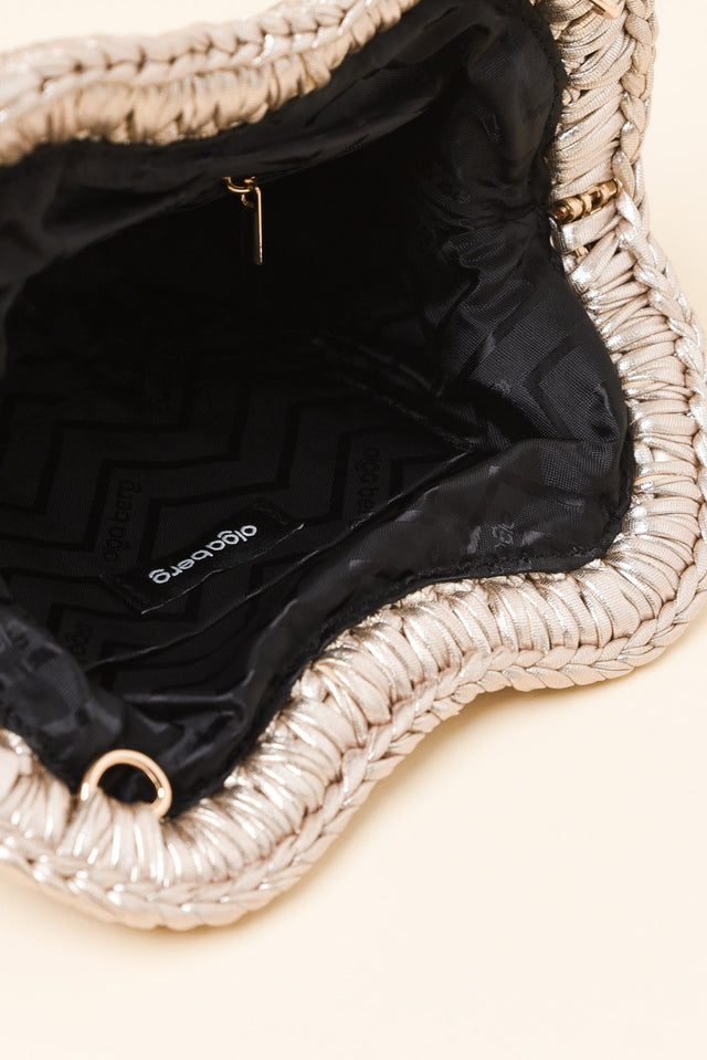 Taylor Gold Woven Clutch image 4