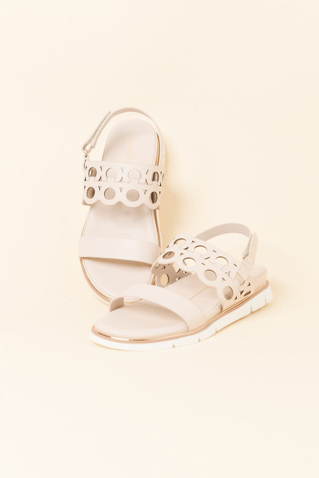 Terica Cream Velcro Sandal
