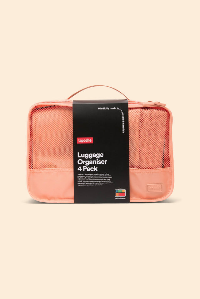 Tessa Apricot Packing Cube 4 Pack