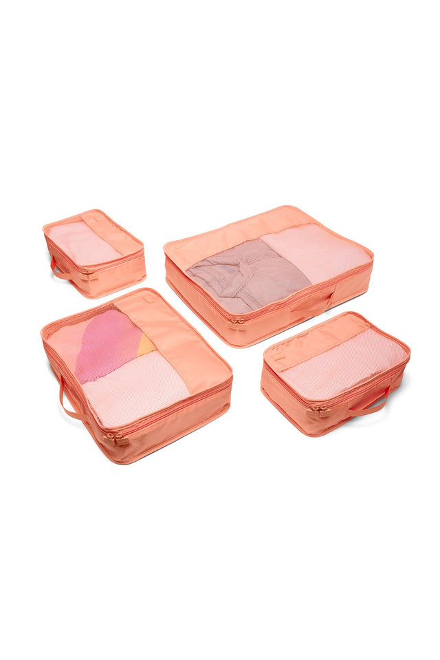 Tessa Apricot Packing Cube 4 Pack