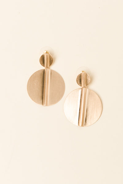 Tito Gold Circle Drop Earrings