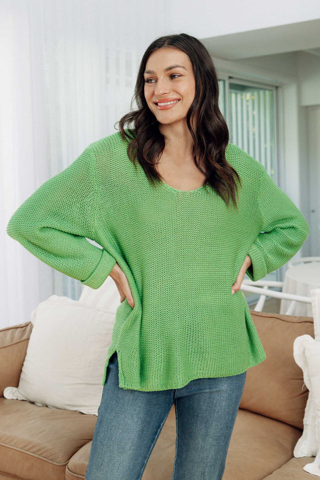 Toulouse Green Cotton Jumper