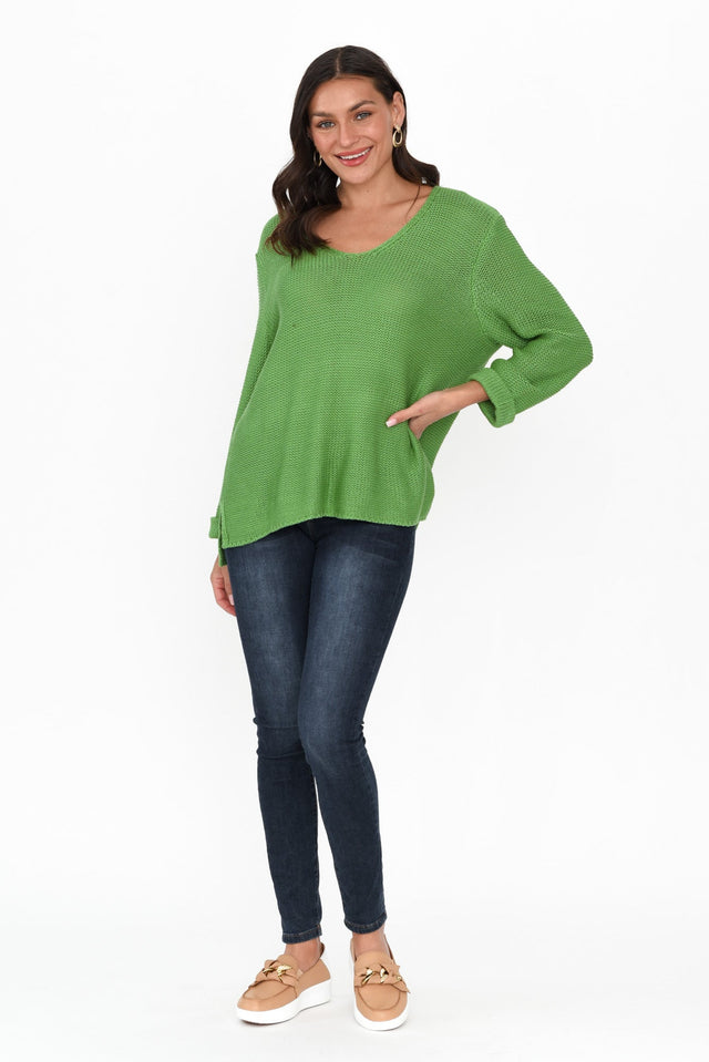 Toulouse Green Cotton Jumper image 7
