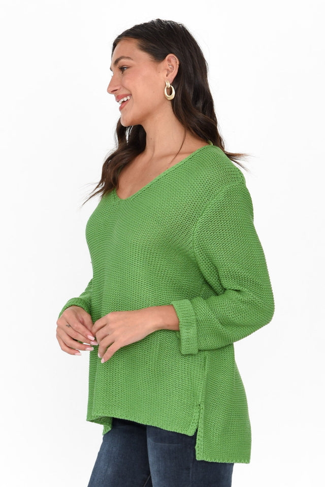 Toulouse Green Cotton Jumper