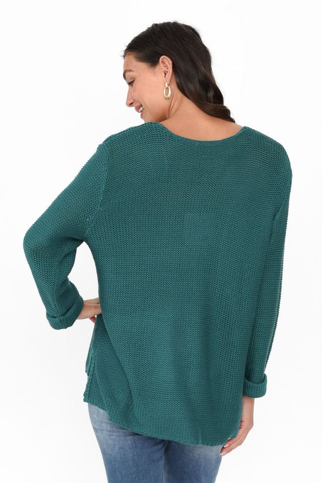 Toulouse Teal Cotton Jumper image 5