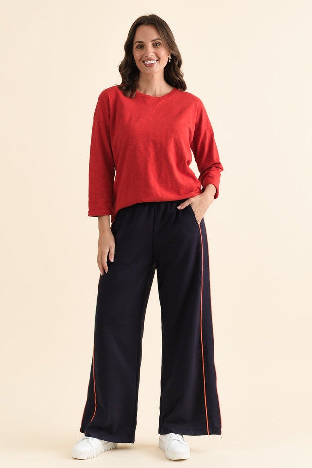 Traveller Navy Pocket Sweatpants,brunette model,Full Outfit,alt text|model:MJ image 6