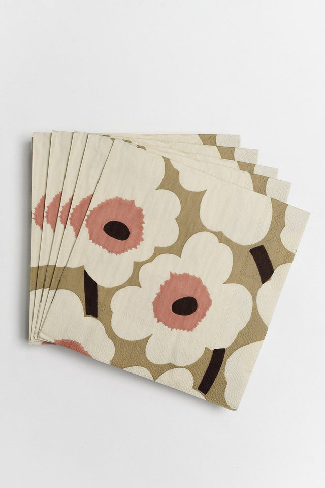 Unikko Cream Flower Napkins