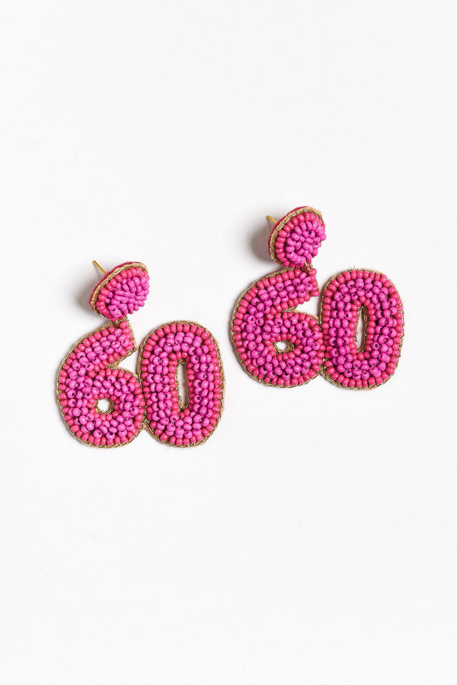 Vantia Pink Beaded 60 Earrings