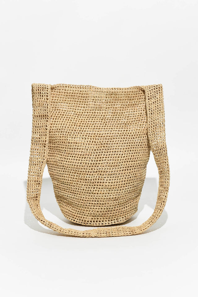 Vatania Natural Raffia Shoulder Bag