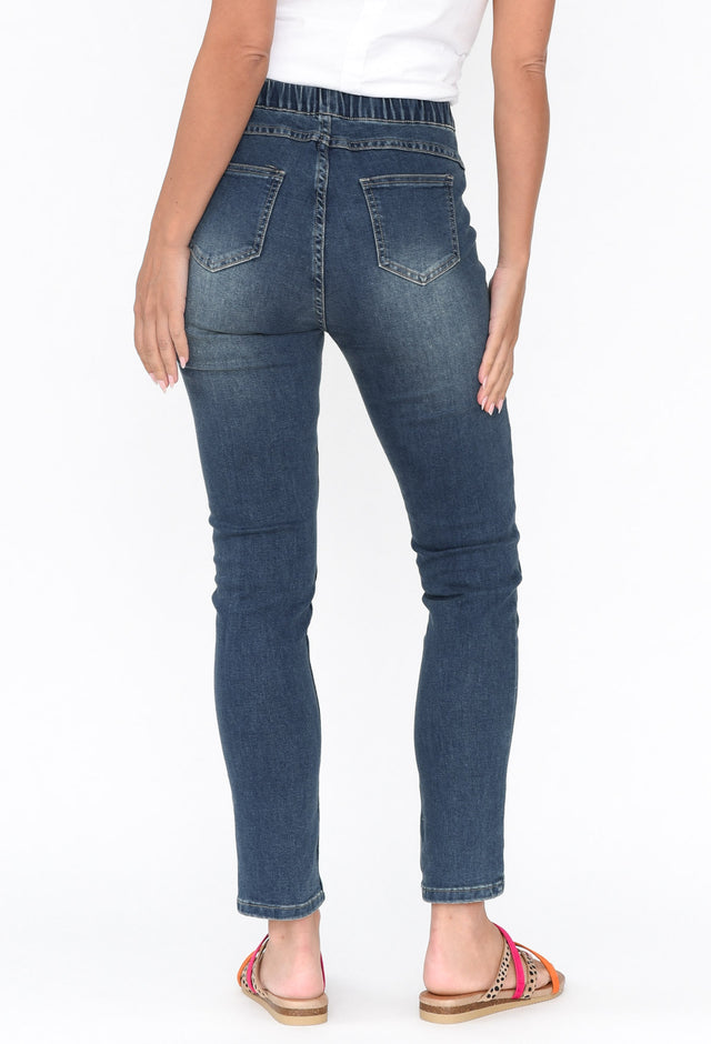 Verona Blue Cotton Stretch Jeans