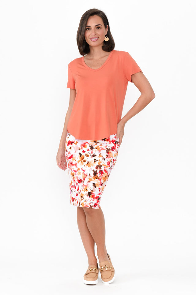 Veronica Coral Bamboo Tee