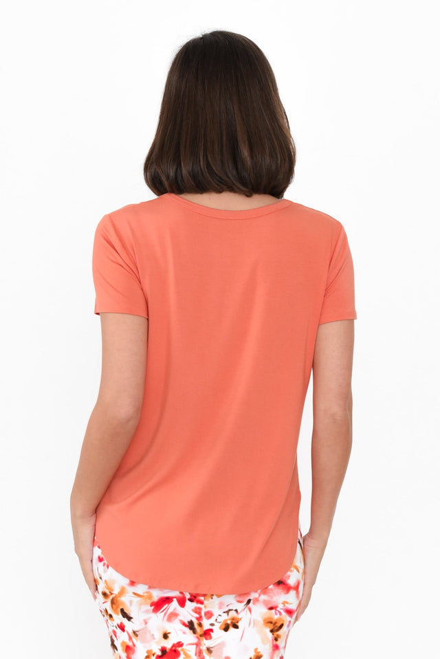 Veronica Coral Bamboo Tee